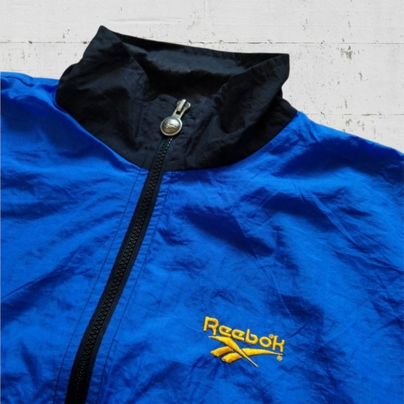 Vintage Retro 90s 80s Women's Reebok Windbreaker Jacket - Picture 2 of 4